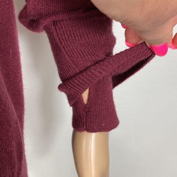 Lululemon Athletica burgundy color button closure yoga workout cardigan size 6 - Picture 3 of 9